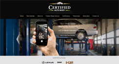 Desktop Screenshot of certifiedautobody.com